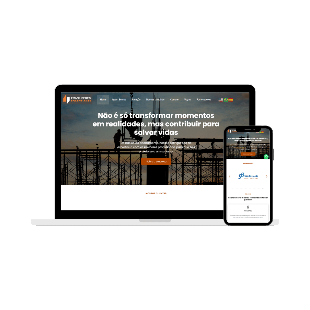 Site Responsivo Franz Peres Engenharia