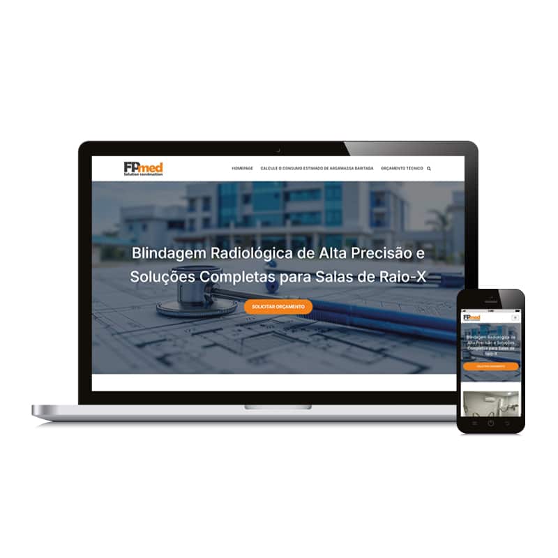 Site Responsivo para Empresa de Soluções em Salas de Raio-x - FPMED Soluções